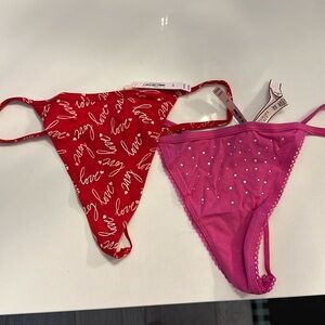Pair of Victoria Secret G string style thong undies